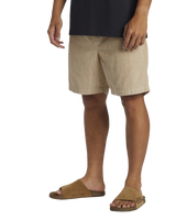 The Quiksilver Mens Taxer Cord Walkshorts in Plaza Taupe