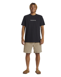 The Quiksilver Mens Taxer Cord Walkshorts in Plaza Taupe