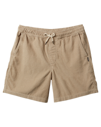 The Quiksilver Mens Taxer Cord Walkshorts in Plaza Taupe