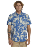 The Quiksilver Mens Apero Organic Classic Shirt in Star Sapphire