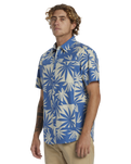 The Quiksilver Mens Apero Organic Classic Shirt in Star Sapphire