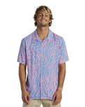 The Quiksilver Mens Pool Party Shirt in Swedish Blue