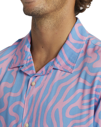 The Quiksilver Mens Pool Party Shirt in Swedish Blue