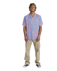 The Quiksilver Mens Pool Party Shirt in Swedish Blue