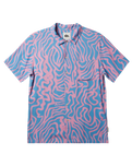 The Quiksilver Mens Pool Party Shirt in Swedish Blue