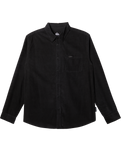 The Quiksilver Mens Smoke Trail Corduroy Shirt in Tarmac