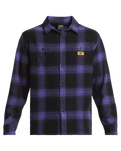 The Quiksilver Mens Mercury Flannel Shirt in Corsican Blue