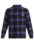 The Quiksilver Mens Mercury Flannel Shirt in Corsican Blue