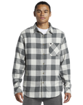 The Quiksilver Mens Buffalo Classic Flannel Shirt in Urban Chic