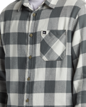 The Quiksilver Mens Buffalo Classic Flannel Shirt in Urban Chic