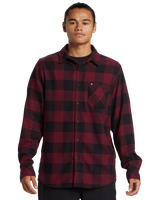 The Quiksilver Mens Buffalo Classic Flannnel Shirt in Wine Buffalo Classic Flannel