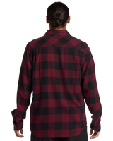 The Quiksilver Mens Buffalo Classic Flannnel Shirt in Wine Buffalo Classic Flannel