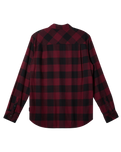 The Quiksilver Mens Buffalo Classic Flannnel Shirt in Wine Buffalo Classic Flannel