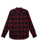 The Quiksilver Mens Buffalo Classic Flannnel Shirt in Wine Buffalo Classic Flannel