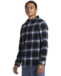 The Quiksilver Mens DNA Flannel Shirt in Black