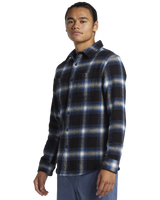 The Quiksilver Mens DNA Flannel Shirt in Black