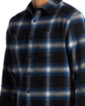 The Quiksilver Mens DNA Flannel Shirt in Black