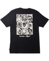 The Quiksilver Mens Hurricane Or Hippie Moe T-Shirt in Black