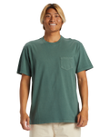 The Quiksilver Mens Salt Water Pocket Tee T-Shirt in Forest