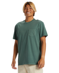 The Quiksilver Mens Salt Water Pocket Tee T-Shirt in Forest