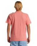 The Quiksilver Mens Salt Water Pocket Tee T-Shirt in Spiced Coral