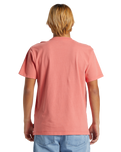 The Quiksilver Mens Salt Water Pocket Tee T-Shirt in Spiced Coral