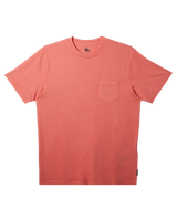 The Quiksilver Mens Salt Water Pocket Tee T-Shirt in Spiced Coral