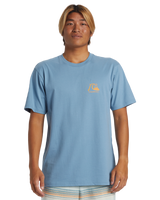 The Quiksilver Mens The Original Boardshort Mor T-Shirt in Blue Shadow