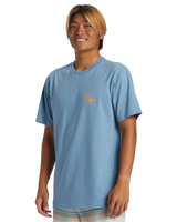 The Quiksilver Mens The Original Boardshort Mor T-Shirt in Blue Shadow