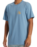 The Quiksilver Mens The Original Boardshort Mor T-Shirt in Blue Shadow