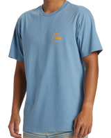 The Quiksilver Mens The Original Boardshort Mor T-Shirt in Blue Shadow