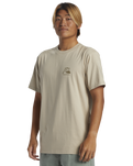 The Quiksilver Mens The Original Boardshort T-Shirt in Plaza Taupe