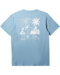 The Quiksilver Mens Tropical Breeze T-Shirt in Blue Shadow