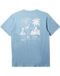 The Quiksilver Mens Tropical Breeze T-Shirt in Blue Shadow