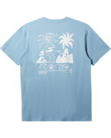 The Quiksilver Mens Tropical Breeze T-Shirt in Blue Shadow