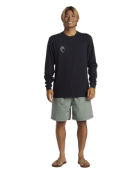 The Quiksilver Mens Alex Kopps Long Sleeve T-Shirt in Black