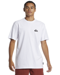 The Quiksilver Mens Comp Logo DNA T-Shirt in White