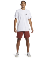 The Quiksilver Mens Comp Logo DNA T-Shirt in White