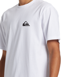 The Quiksilver Mens Comp Logo DNA T-Shirt in White