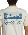 The Quiksilver Mens Island Mode T-Shirt in Silver Birch