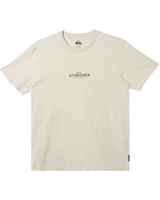 The Quiksilver Mens Hibiscus T-Shirt in Silver Birch