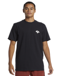 The Quiksilver Mens Thorn Logo DNA T-Shirt in Black