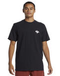 The Quiksilver Mens Thorn Logo DNA T-Shirt in Black