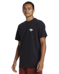 The Quiksilver Mens Thorn Logo DNA T-Shirt in Black