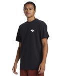 The Quiksilver Mens Thorn Logo DNA T-Shirt in Black