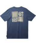 The Quiksilver Mens Creations T-Shirt in Vintage Indigo 