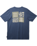 The Quiksilver Mens Creations T-Shirt in Vintage Indigo 