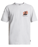 The Quiksilver Mens Surfer Moe T-Shirt in Snow Heather