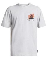 The Quiksilver Mens Surfer Moe T-Shirt in Snow Heather