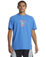 The Quiksilver Mens Stand Strong Moe T-Shirt in Nebulas Blue